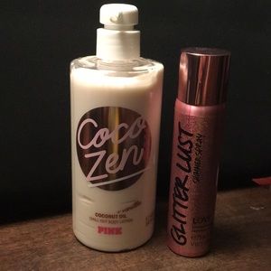 Victoria Secret Lotion and Glitter Spray bundle